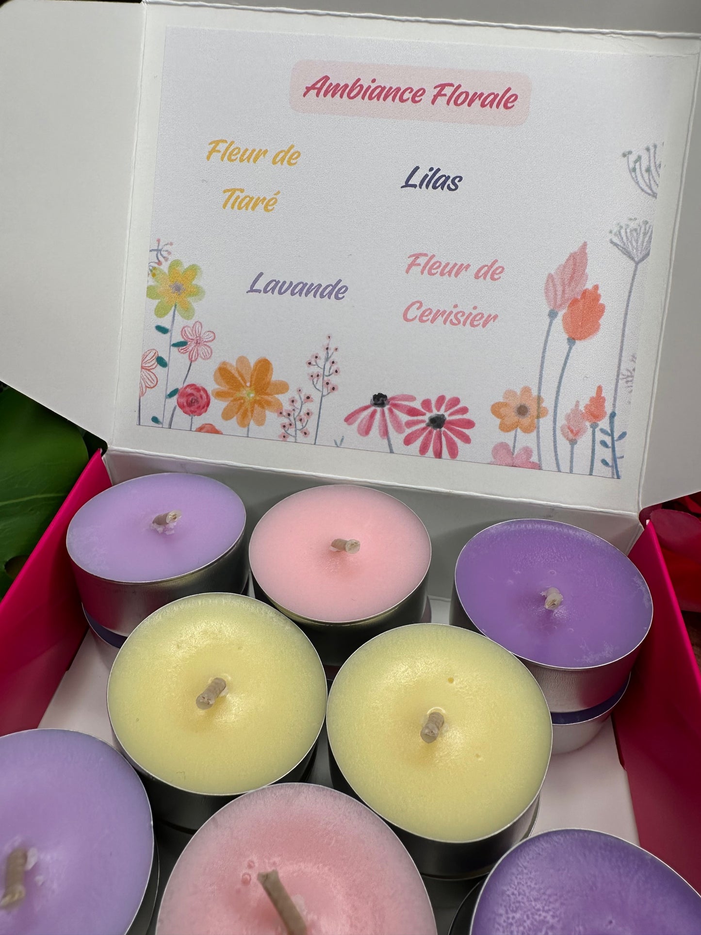 Bougies Chauffe-Plats Parfumées 'Ambiance Florale'