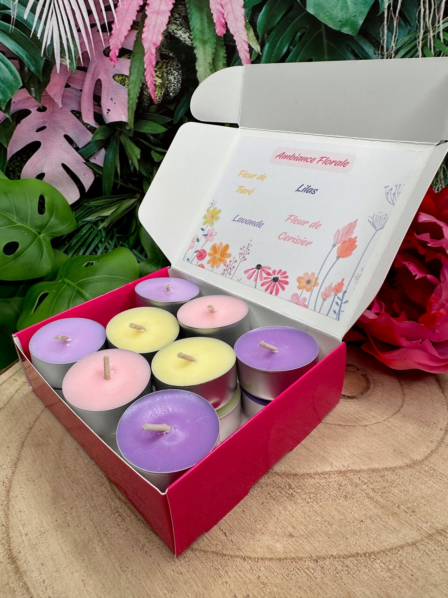 Bougies Chauffe-Plats Parfumées 'Ambiance Florale'