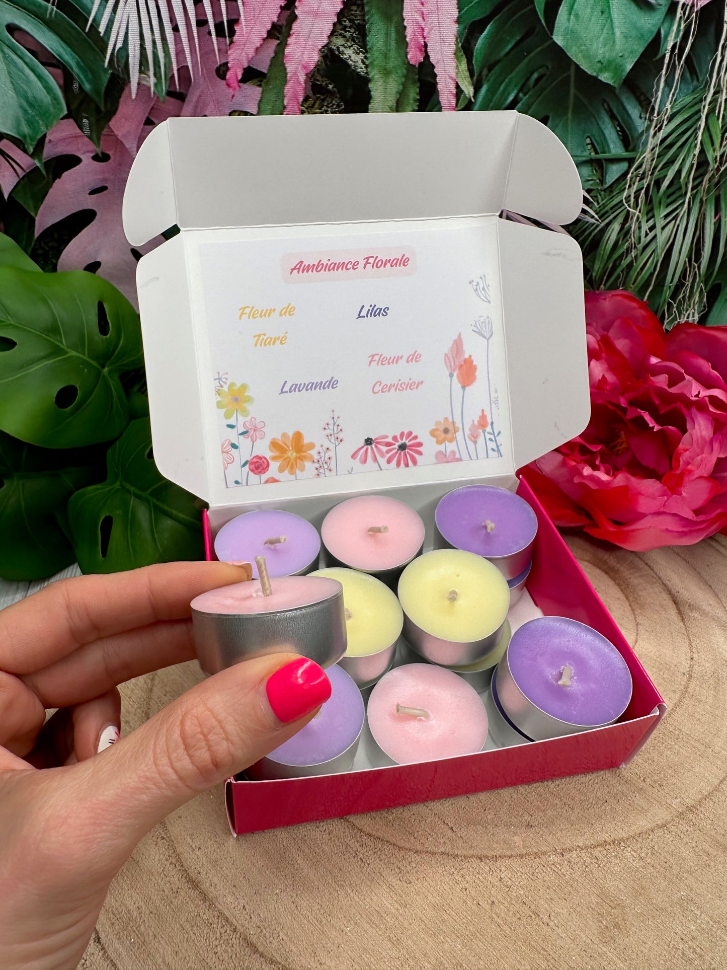 Bougies Chauffe-Plats Parfumées 'Ambiance Florale'