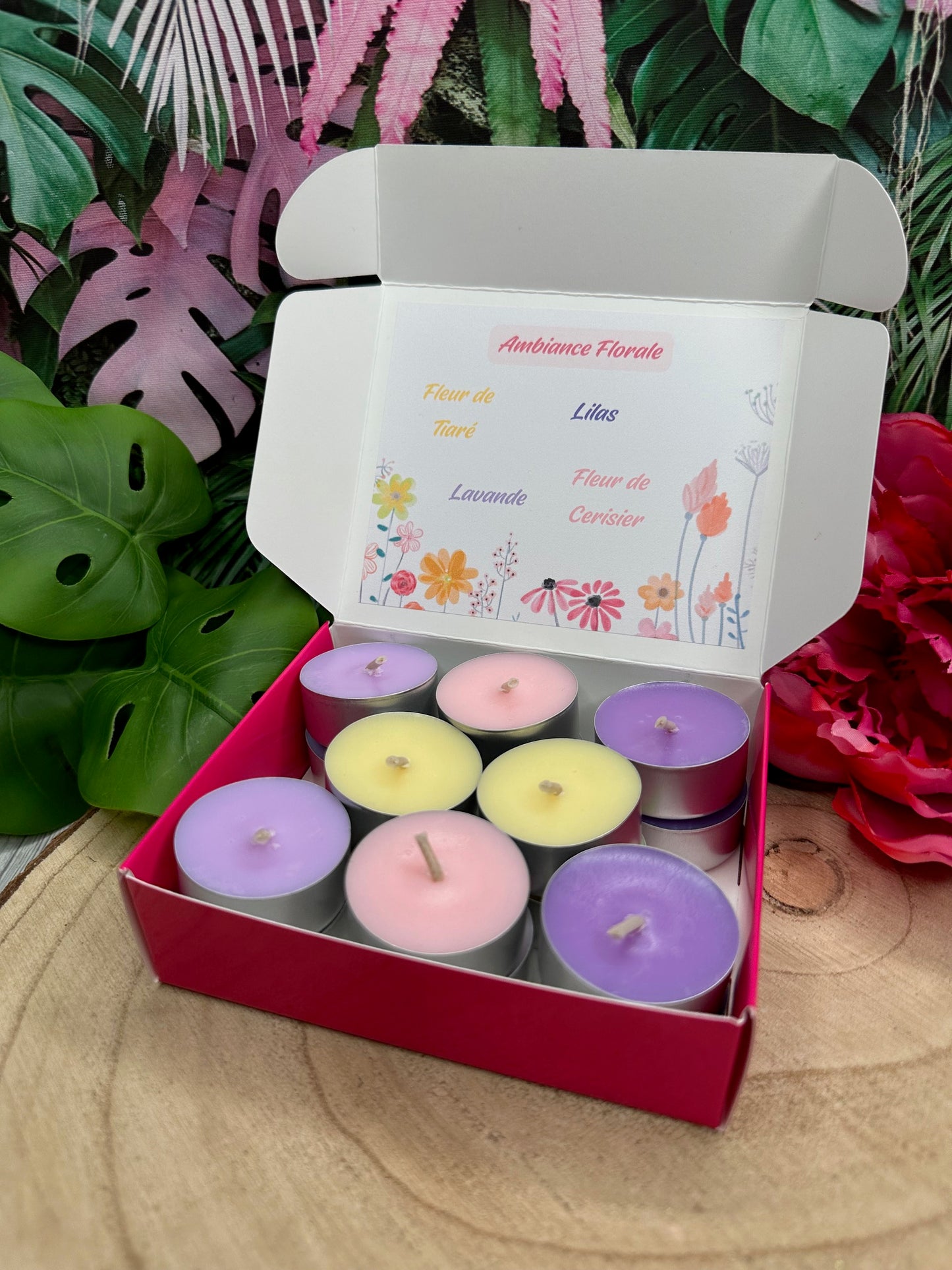 Bougies Chauffe-Plats Parfumées 'Ambiance Florale'